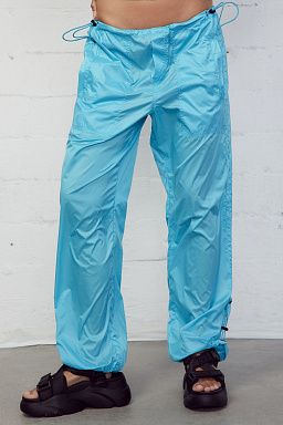 Archer Wide Leg Windbreaker Pants Teal