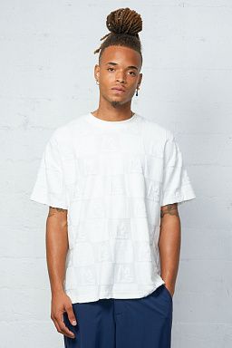 Beachfront Toweling Boxy Tee White