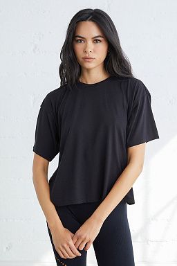 Chenault Open Back T-Shirt Black