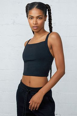 Coco Crop Tank Black