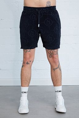 Compass 6" Toweling Shorts Black