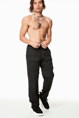 Crescent Convertible Joggers Black