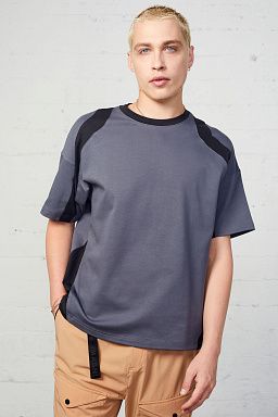 Ergo Seamed Boxy Tee India Ink