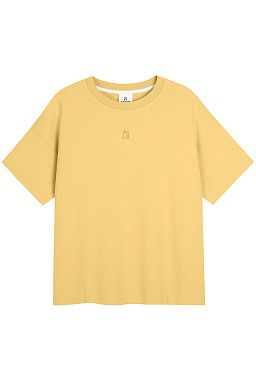 Essential Interlock Boxy Tee Mustard