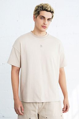 Essential Interlock Boxy Tee Sand