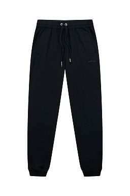 Essential Pin-Tuck Sweatpants Black