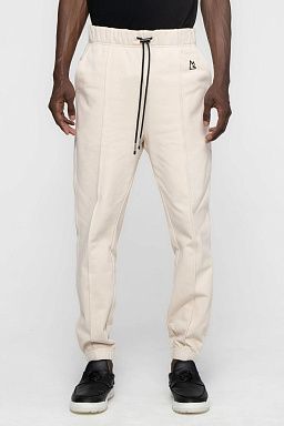 Essential Pin-Tuck Sweatpants Oatmeal