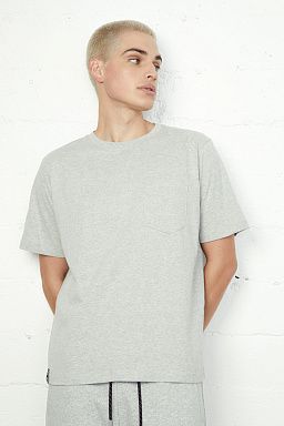 Essential Pocket Tee Heather Grey