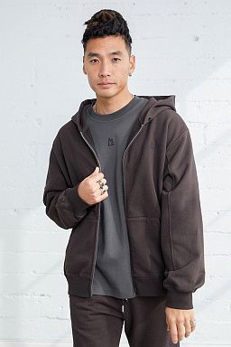 Essential Ross Zip-Up Hoodie Espresso