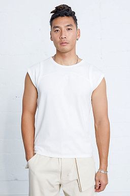 Flint Cap Sleeve Tank Top White