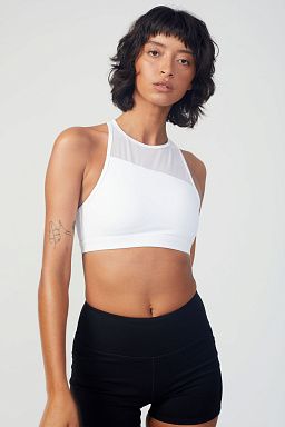 King Halter Bra White