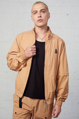 Meso Warm Up Jacket With Removable Sleeves Indian Tan