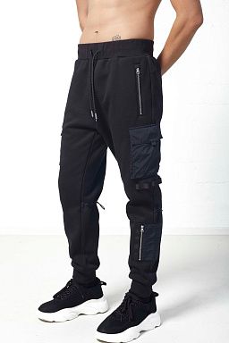 Neutron Fleece Cargo Sweats Black