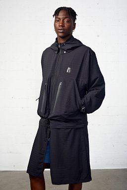 Nitro Long Line Windbreaker Black