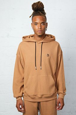 Reef Waffle Hoodie Tan