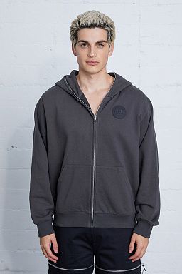 Ross Full-Zip Hoodie Charcoal