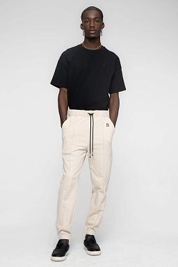 Pocket & Pin-Tuck Oatmeal/Black set