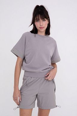 Boxy Tee with Raglan Sleeves