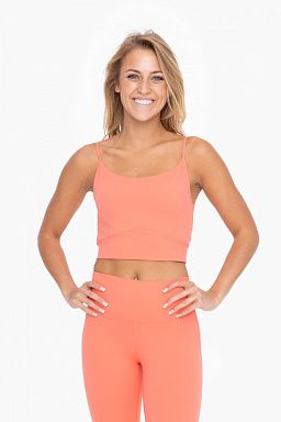 BRONZE Manhattan Crossover Mesh Back Active Top