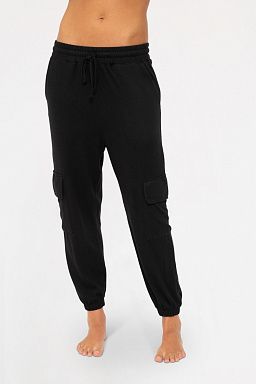 Brushed Hacci Lounge Jogger Black