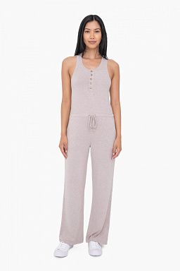 Brushed Lounge Racerback Jumpsuit