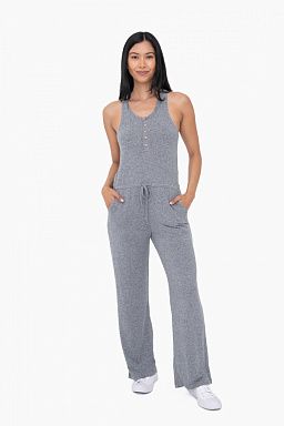 Brushed Lounge Racerback Jumpsuit