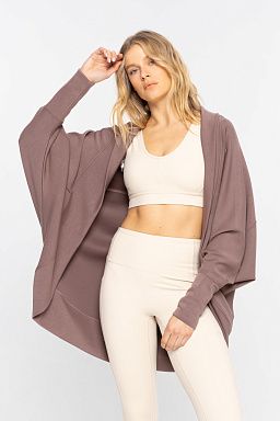 Casual Cardigan Deep taupe