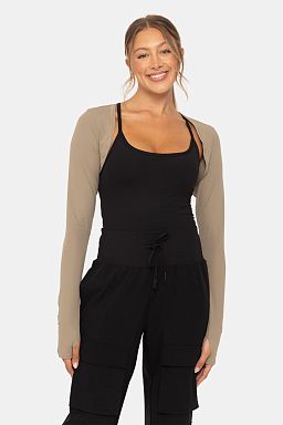 Chic Sun-Guard Shrug Warm grey