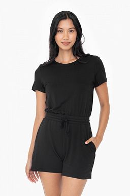 Drapey Rayon Blend Romper