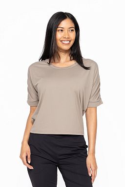 Elegant Touch Loose Fit Tee Warm grey