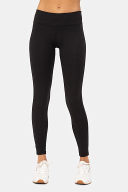 Essential Mid-Waist Leggings with Key Pocket Black