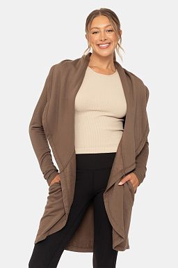 Fleece Lined Flowy Open Java