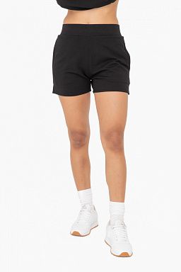 Fleece Ribbed Waistband Lounge Shorts