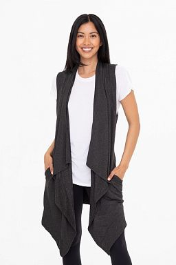 Fleece Waterfall Vest