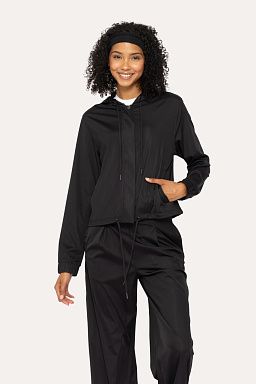 FlexFlow Hooded Running Jacket Black