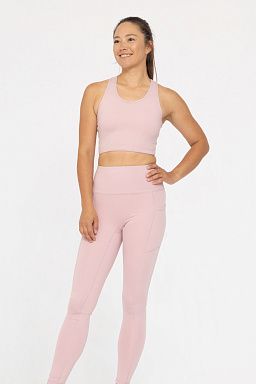 GREEN Extreme Racer Fitted Cropped Tank Cool mauve