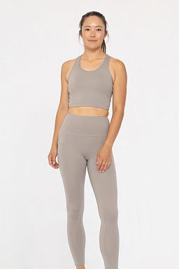 GREEN Extreme Racer Fitted Cropped Tank Fog