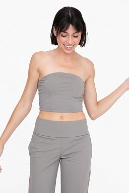 Nylon Blend Bandeau Top