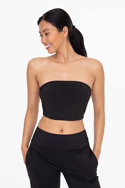 Nylon Blend Bandeau Top