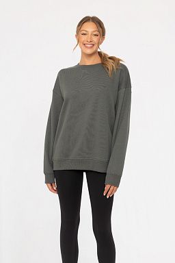 Oversized Fleece Sweatshirt Urban grey