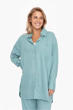 Oversized Long Sleeve Resort Button Down Shirt