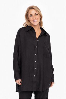 Oversized Long Sleeve Resort Button Down Shirt