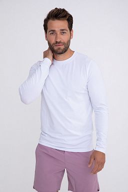 Pima Cotton Blend Long Sleeve