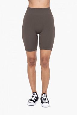 Ribbed Seamless Biker Shorts