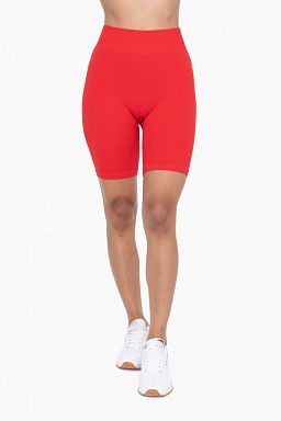 Ribbed Seamless Biker Shorts