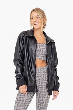 Vegan Leather Biker Jacket