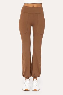 Venice Bubble Hem Leggings Cocoa dust