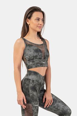 ECO Camo Green Mesh Sports Bra “Breathe”