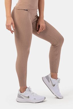 Organic Cotton Ribbed High-Waist Leggings