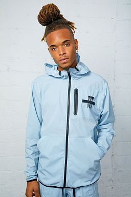 Shell Workout Windbreaker Blue Fog